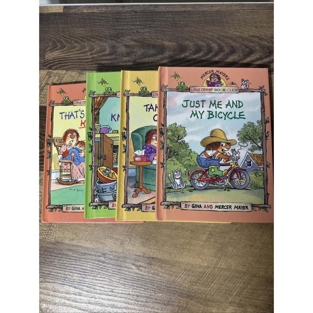 Lot of 4 Mercer Mayers Little‎ Critter Book Club HARDCOVER Children's Books